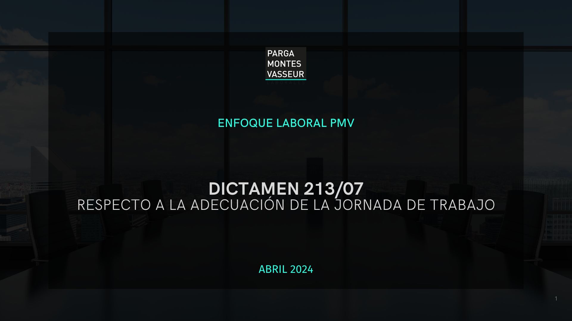 Dictamen 213/07 de la Dirección del Trabajo