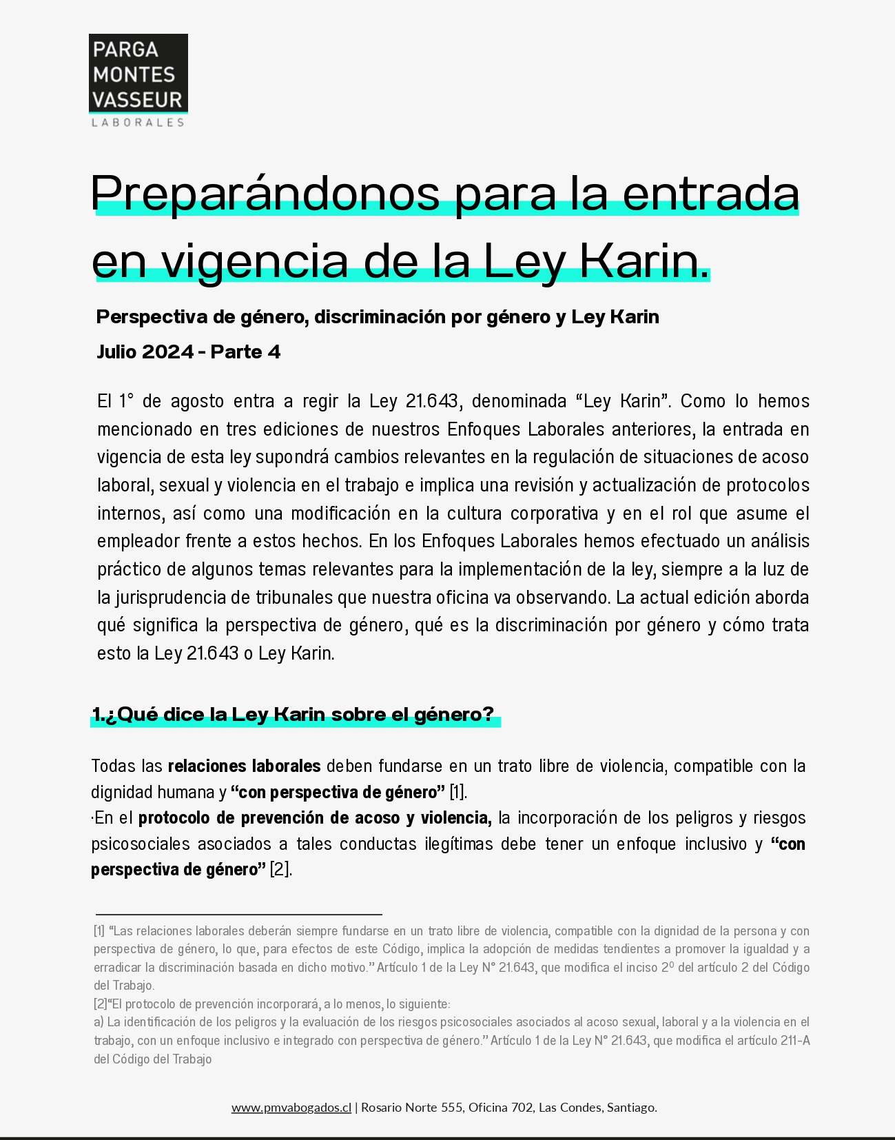 Preparándonos para la entrada en vigencia de la Ley Karin – Parte 4